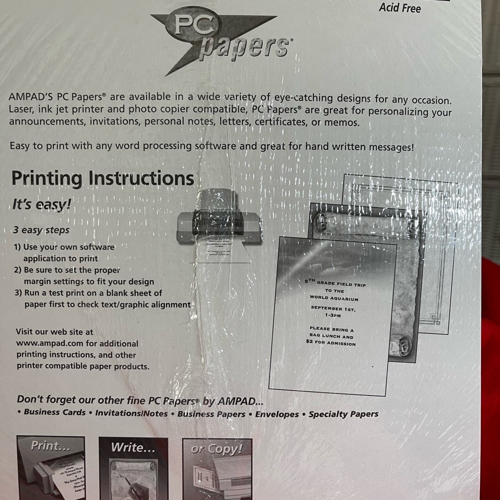40 Sheets Computer Paper New In Pkg Unopened - Picture 4 of 4